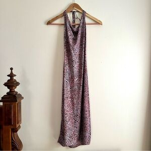 Vintage BCBG‎ Y2K Floral Halter Midi Dress